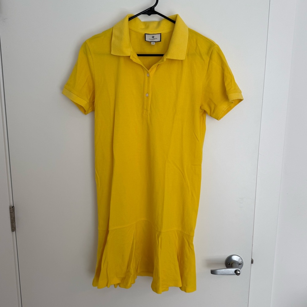 Tuckernuck Yellow Pique May Polo Dress